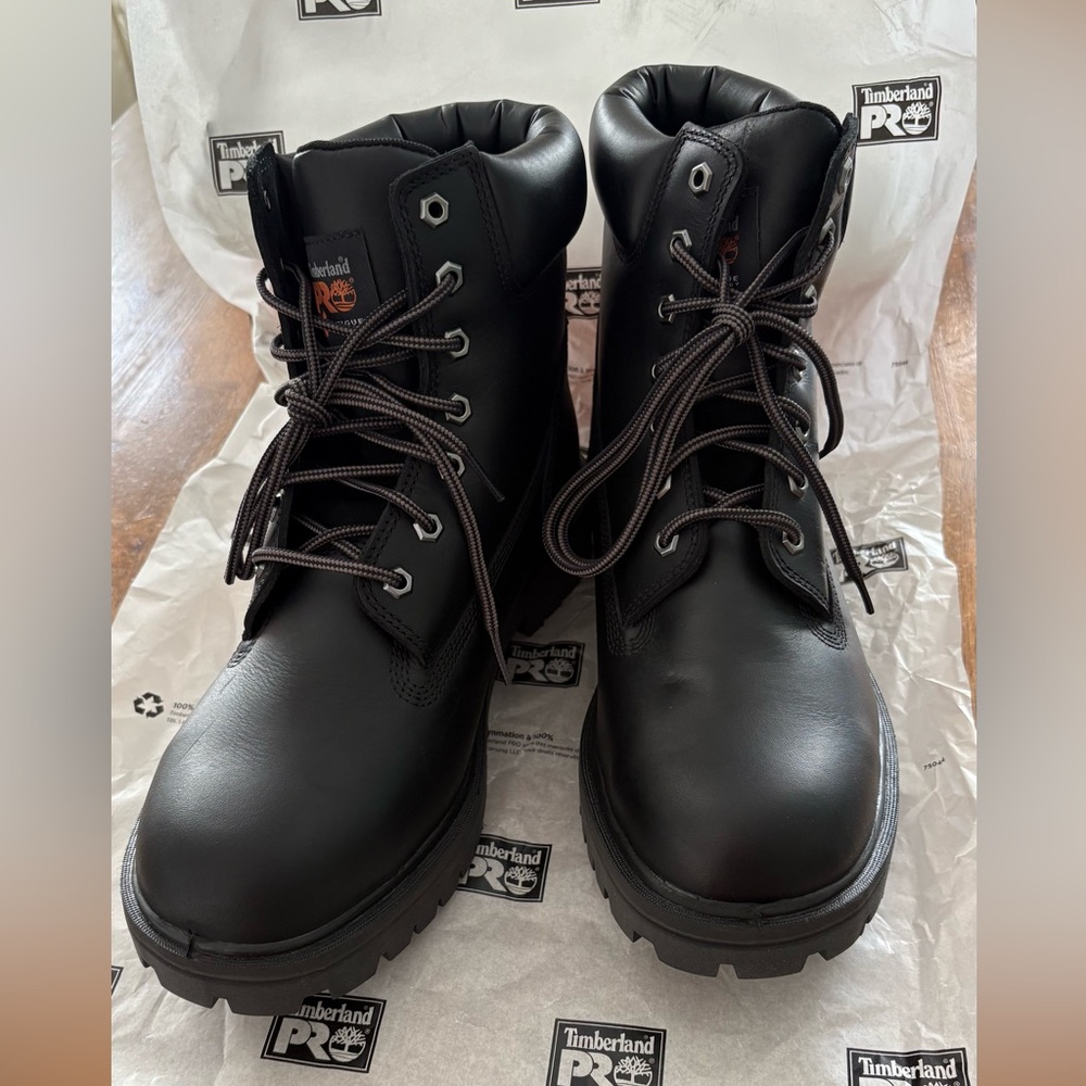 Timberland PRO Men's Black Leather Boots